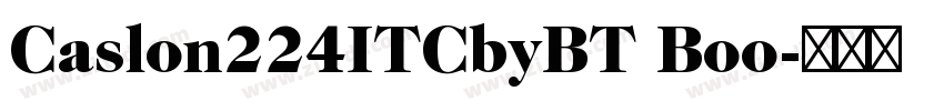 Caslon224ITCbyBT Boo字体转换